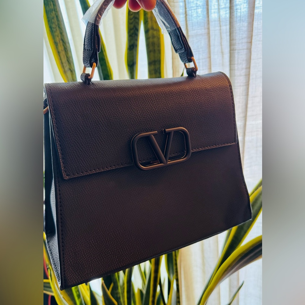 Leather Top Handle Bag
